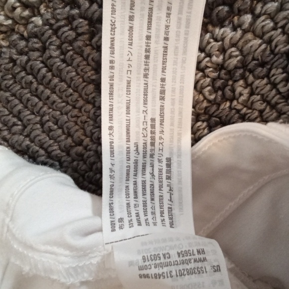 Abercrombie & Fitch The Jean Legging High Rise Skinny White Womens  28 - Picture 5 of 10